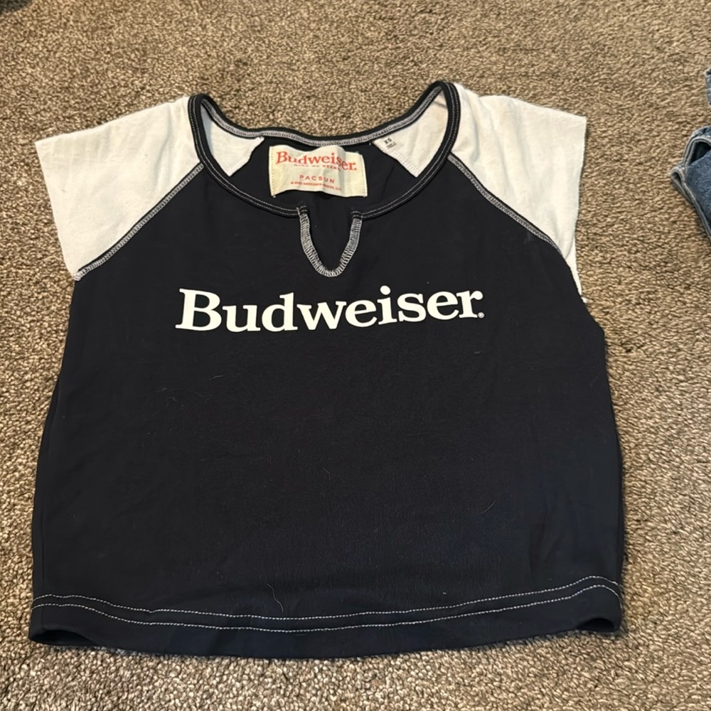 pacsun budweiser crop